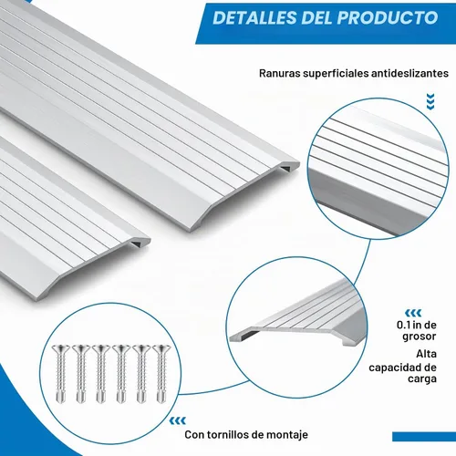 Vista 3 de 1 unids 3" W X 3/8" H X 36" L umbral de aluminio para puerta