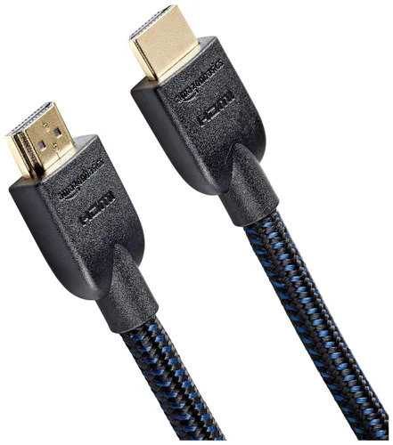 Vista 7 de Amazon Basics Cable HDMI de 6 pies, cable HDMI 2.0 4K (18 Gbps), trenzado de nailon, 4K @60Hz, 2160p, 48 bits, compatible con TV/PS5/Xbox/Roku, Negro