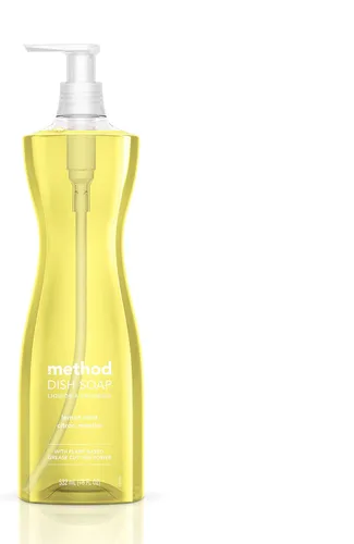 Vista 15 de Method Jabón de gel para platos, aroma a clementina, resistente a la grasa y alimentos pegados, fórmula libre de crueldad, fabricado con plástico