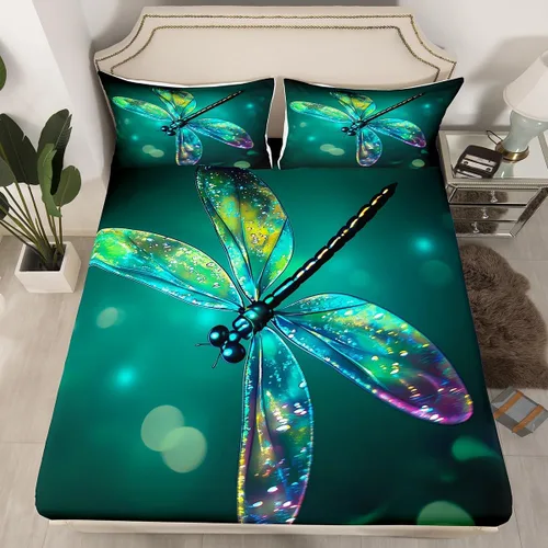 Vista 11 de Sábana bajera ajustable de tamaño individual para niños, diseño de animales marinos náuticos, juego de ropa de cama coral bajo el mar, juego de ropa