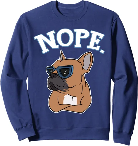 Vista 4 de Perezoso perro Bulldog francés dueño - Nope Bulldog francés perro sudadera