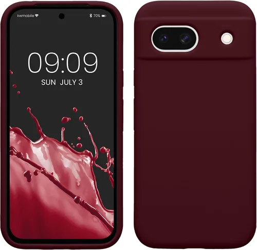 Vista 374 de kwmobile Funda Compatible con Google Pixel 6 Pro - Funda de Teléfono de Silicona TPU con Acabado Suave - Azul Caribe