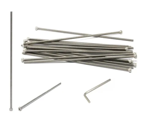 Vista 63 de iexcell Kit de tornillos de cabeza hexagonal de acero inoxidable 304, 100 unidades M2 x 0.157 in, paso de rosca de 0.016 in