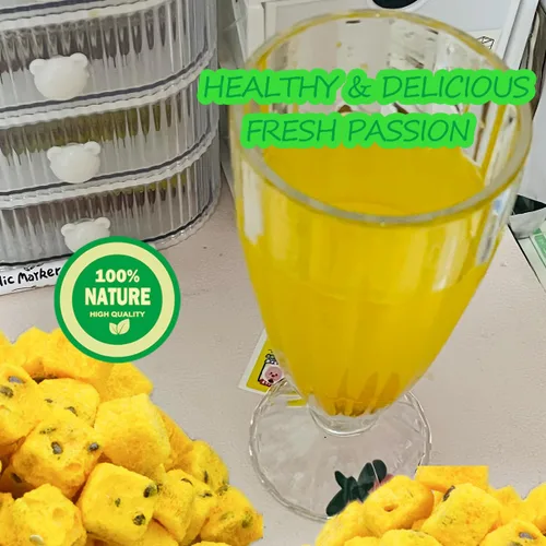Vista 6 de Polvo liofilizado de fruta de la pasión, 4 onzas, polvo de fruta de la pasión para pasteles, bebidas y alimentos para hornear
