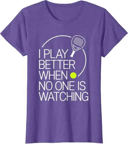 Vista 21 de Camiseta de tenis de pádel I Play Better When No One is Watching