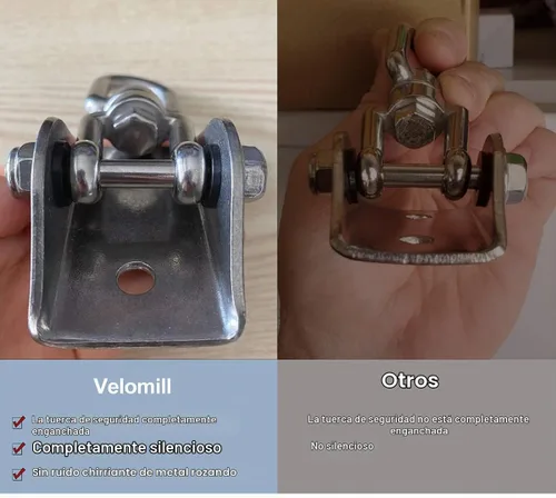 Vista 4 de Kit de Colgamiento de Hamaca Velomill, Capacidad de 454 kg, Gira 360°, Gancho Ultra Resistente para Columpio, Silla, Múltiples Gimnasios Interiores