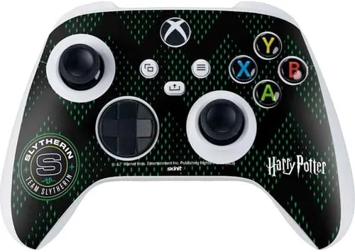 Vista 14 de Skinit Calcomanía para juegos compatible con el controlador Xbox Series S – Diseño oficial de Wizarding Worlds Harry Potter Deathly Hallows Symbol