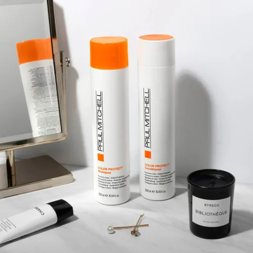 Vista 2 de Paul Mitchell Champú y acondicionador Color Protect Duo, añade protección, para cabello teñido