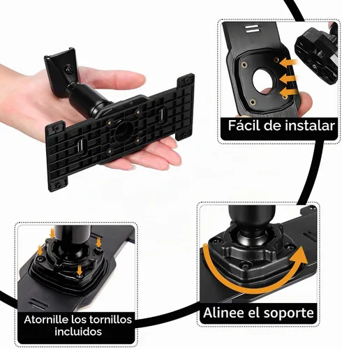 Vista 3 de Kit de panel de placa trasera para espejo retrovisor para espejo retrovisor de 5.5 a 12 pulgadas