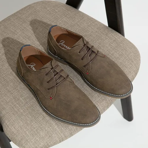 Vista 6 de Jousen Zapatos de vestir casuales para hombre, zapatos de vestir clásicos de gamuza para hombre