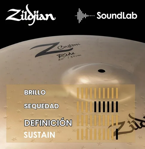 Vista 6 de Zildjian Z40120 20" Z Platillo de paseo personalizado