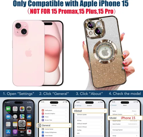 Vista 75 de Misscase Funda magnética con purpurina para iPhone 11 compatible con MagSafe, protección completa, delgada, a prueba de golpes, antiarañazos