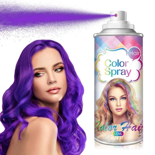 Vista 9 de AIUEO Spray para el cabello rojo Temporal Tinte para el cabello Tinte para rojo (Fired Red)