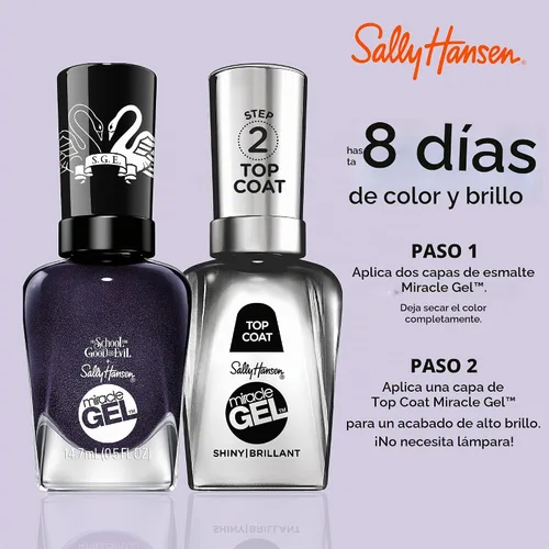 Vista 4 de Sally Hansen Miracle Gel x The School for Good and Evil Collection - Lesso Go - 0.5 onzas líquidas
