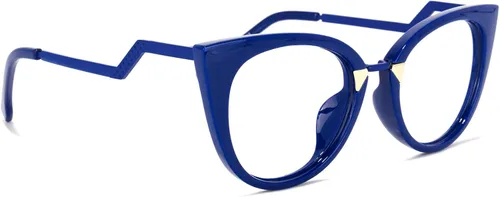Vista 3 de Zeelool Elegantes lentes de bloqueo de luz azul ojo de gato de gran tamaño para mujer Jacqueline FP0669