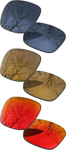 Vista 13 de ToughAsNails Set of 3 Polarized Replacement Lenses for Oakley Fuel Cell OO9096 Pack
