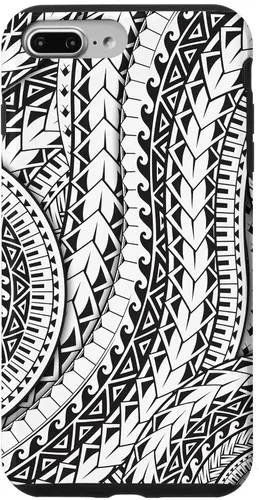 Vista 12 de Funda de arte tribal polinesio para iPhone 16