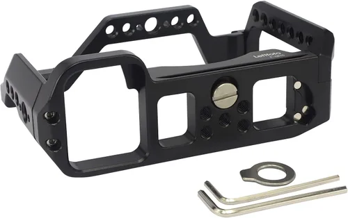 Vista 6 de Jaula completa para cámara Sony Alpha 7C A7C, soporte de extensión para micrófono de relleno, accesorios de filmación, con zapata fría/llave