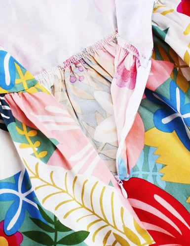 Vista 29 de Vestido de verano para niña, de algodón, con diseño floral