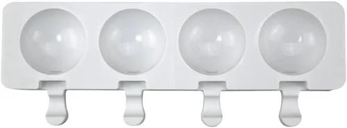 Vista 10 de Molde de silicona para paletas – Máquina de helados suave y lisa (2 piezas, blanco)