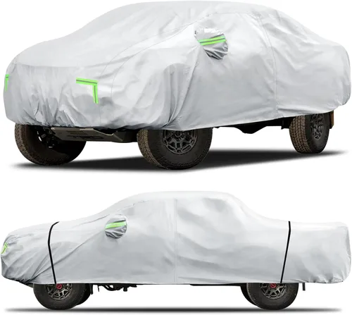 Vista 24 de Funda de auto para Tesla Model 3 2017-2026, 6 capas de cubierta impermeable para todo tipo de clima, cubierta exterior completa para exteriores
