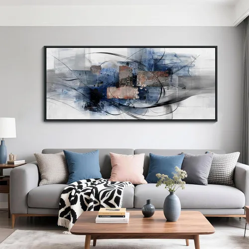 Vista 21 de Mofutinpo Arte de Pared de Árbol Rojo en Blanco y Negro Impresión en Lienzo Cuadro Paisaje de Árbol Rojo Grande Obra de Arte Moderna para Sala