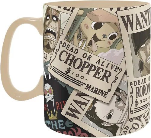 Vista 7 de ABYSTYLE Taza One Piece Wanted Heat Change de 16 onzas líquidas Anime Manga Drinkware Home & Kitchen Merch Gift (ABYPCK203_US)