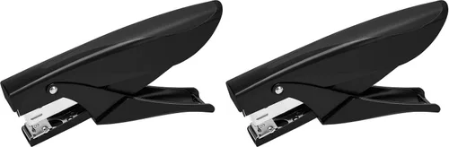 Vista 11 de Amazon Basics Engrapadora manual con alicates, capacidad para 25 hojas, resistente, color negro