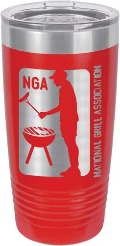 Vista 11 de OnlyGifts - Vaso con pajita para asar a la parrilla con grabado láser (20.1 fl oz)