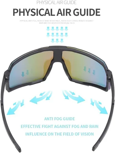 Vista 5 de SANPLMG UV400 Paquete de 2 gafas de sol deportivas sin marco para niños y niñas, ciclismo, béisbol, golf, jóvenes, gafas de sol deportivas