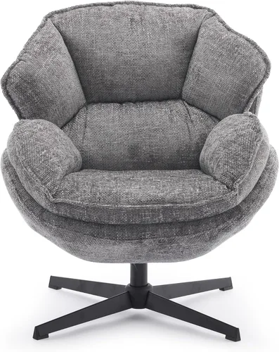 Vista 7 de IWMH Swivel Accent Chair for Living Room,Comfy Lounge Chair with Metal Legs Sillón tapizado moderno, asiento ancho, sillón reclinable, sofá de ocio
