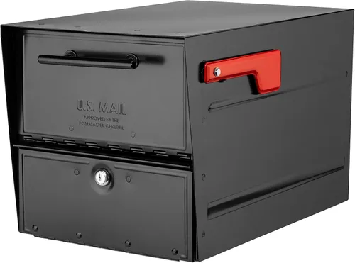 Vista 13 de Architectural Mailboxes Oasis® Eclipse™ Buzón Seguro con Cerradura Aprobado por USPS, Resistente, Anti-Robo de Acero Montado en Poste para Exterior