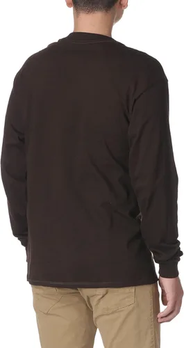 Vista 3 de Hanes Beefy-T Henley - Manga larga