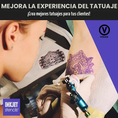 Vista 4 de Ink Jet Tinta de plantilla de recarga compatible con plantillas de tinta de impresora (violeta, botella de 4 onzas)