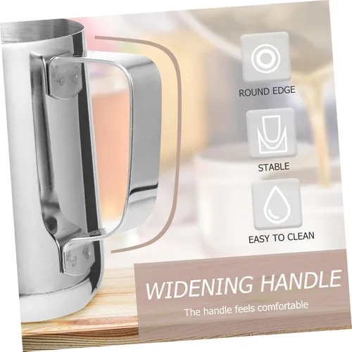 Vista 7 de Healifty Jarra de acero inoxidable de 21 onzas para hacer velas y derretir cera con diseño resistente al calor