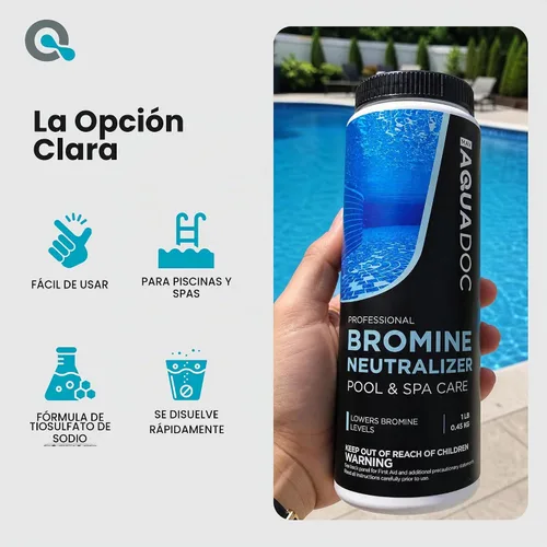 Vista 7 de AquaDoc Neutralizador de bromo para piscinas y jacuzzis - Tiosulfato