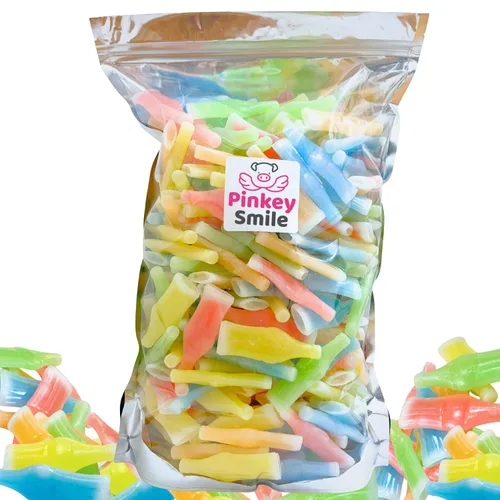 Vista 7 de Botella de cera para bebida de caramelo - Golosinas retro nostálgicas de variedad clásica de sabores (1 LB)