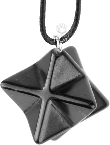 Vista 4 de Colgantes Shungite - Varias formas geométricas - Piedra auténtica - Certificado
