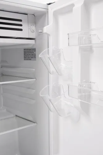 Vista 7 de Frigidaire Mini refrigerador, compartimento compacto para congelador, control de termostato ajustable, puerta reversible, serie contemporánea, 4.5