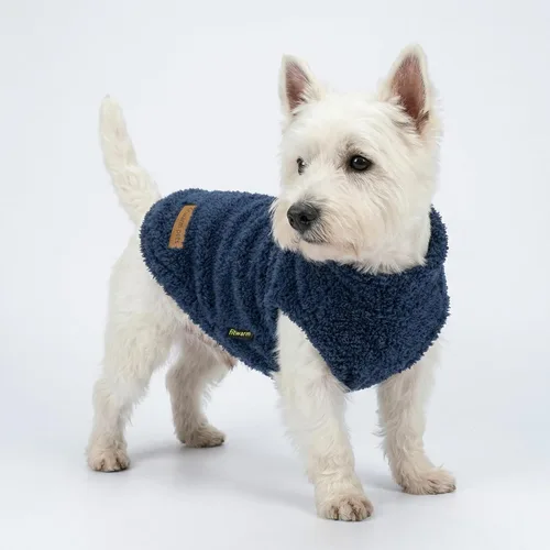 Vista 3 de Fitwarm 2 Pack Suéter de forro polar a rayas para perro, ropa de invierno cálida para perros pequeños, niño o niña, atuendo de peluche