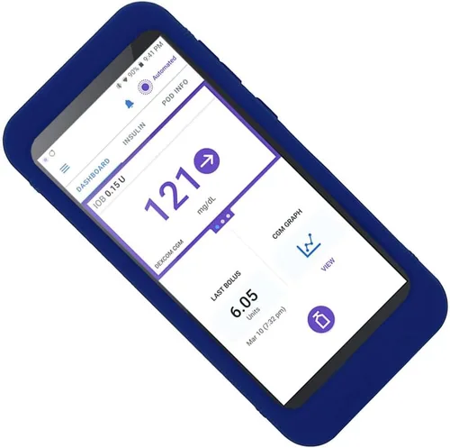 Vista 7 de Funda de silicona premium (más ajuste/más cobertura/más protección) para receptor Omnipod 5 (monitoreo continuo de glucosa) (negro)