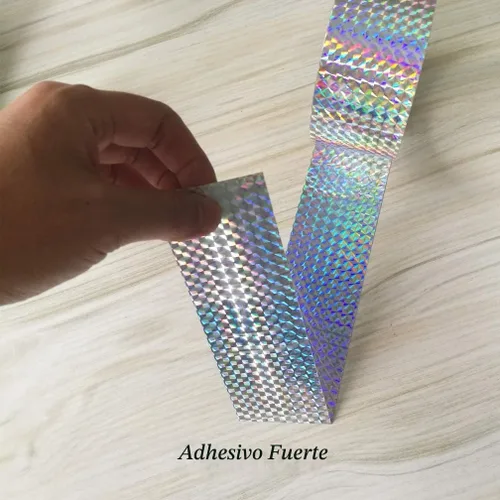 Vista 3 de Cinta reflectante holográfica autoadhesiva, 2 pulgadas por 164
