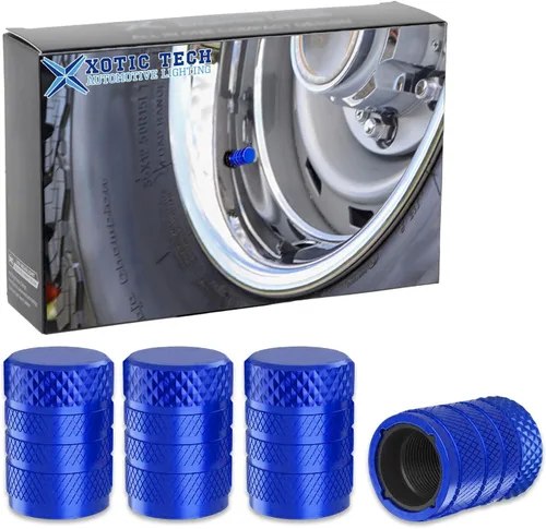 Vista 10 de x xotic tech Juego de 4 tapas de tapa de válvula de neumático con bandera estadounidense, aleación de aluminio anodizado, resistente a la corrosión