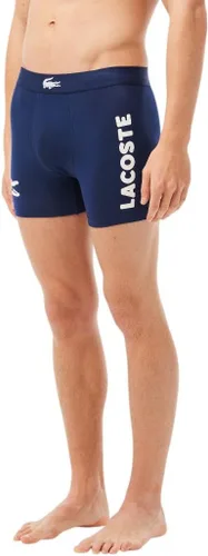 Vista 3 de Lacoste Troncos elásticos de algodón con estampado de cocodrilo grande para hombre, paquete de 3