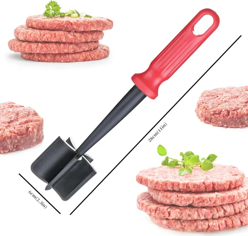 Vista 2 de MONGSEW Picador de carne, triturador y triturador resistente al calor para carne y hamburguesa, triturador de carne molida, espátula de carne