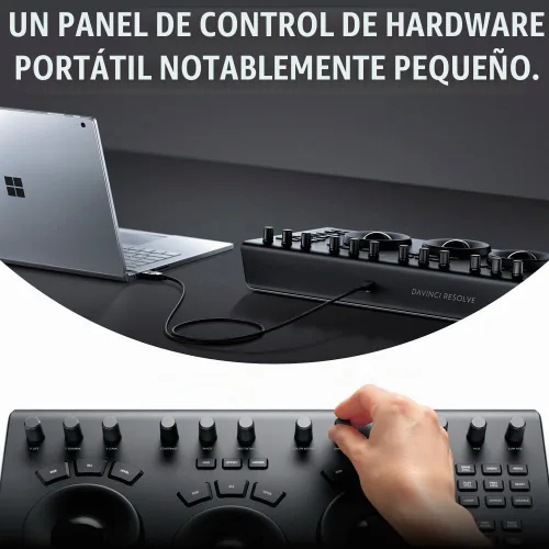 Vista 4 de Blackmagic Design DaVinci Resolve Micro Panel Panel de control portátil de bajo perfil