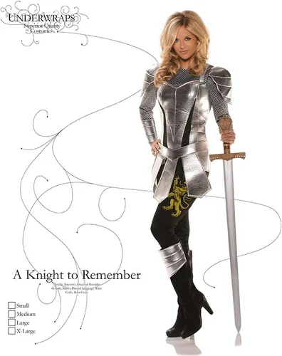 Vista 2 de UNDERWRAPS Women's Medieval Renaissance Knight Costume - A Knight to Remember