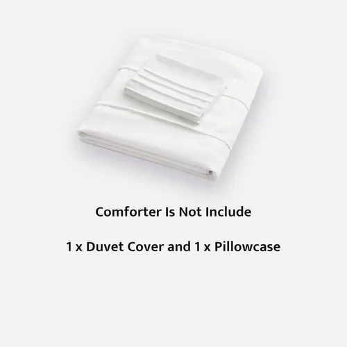 Vista 7 de Oli Anderson Funda de Edredón Blanca Tamaño Twin - Funda de Edredón Twin Plisada, Juego de Ropa de Cama Texturizada Suave y Transpirable de 2 Piezas