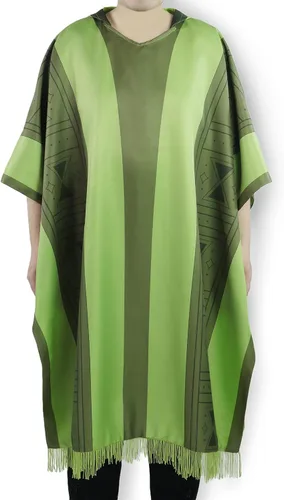 Vista 6 de Bruno - Disfraz de Bruno, poncho para hombre, capa verde, disfraz de Halloween, cosplay