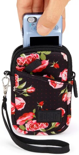 Vista 11 de USA Gear Funda pequeña para cámara digital con correa para la muñeca, presilla para cinturón - Funda pequeña y compacta para cámara compatible
